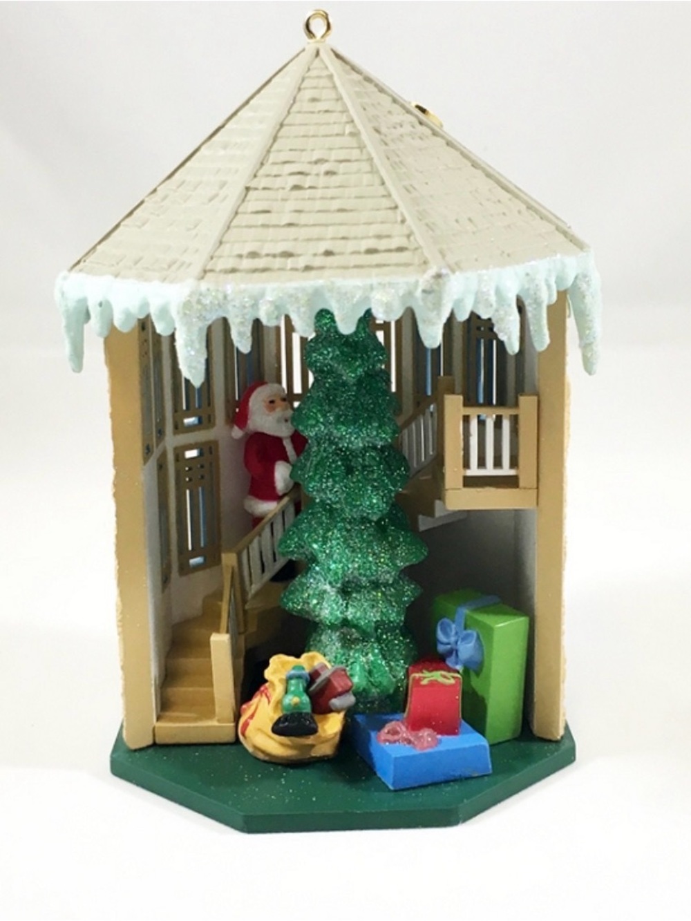 Hallmark Keepsake  Treasured Memories Christmas Ornament Light Magic Santa 1996